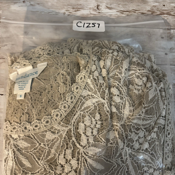 Sundance Dress Small Cottagecore Coquette Romantic Bridal Feminine Lace A-Line - Picture 11 of 11